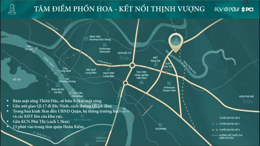 Phú Thị Riverside 14 Vị trí phú thị riverside